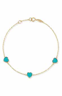 Ember Fine Jewelry 14K Gold Heart Bracelet