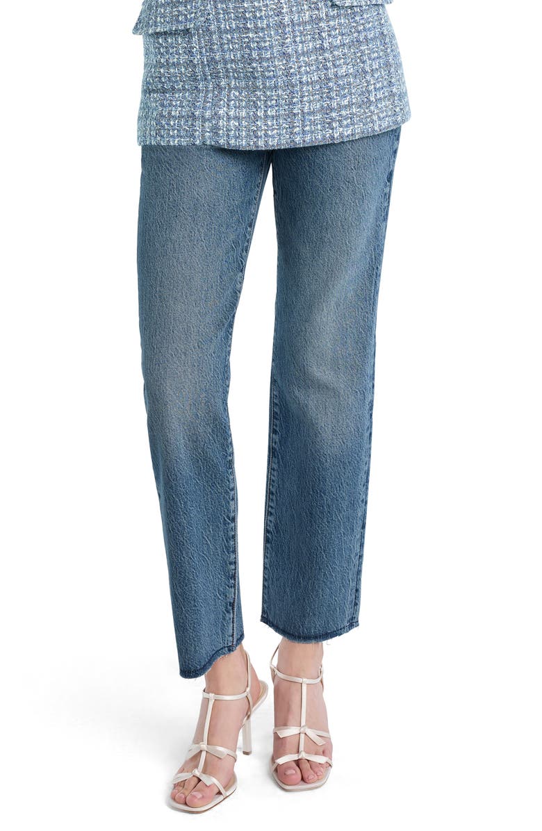 Favorite Daughter The Otto Super High Waist Ankle Boyfriend Jeans, Main, color, Stowe