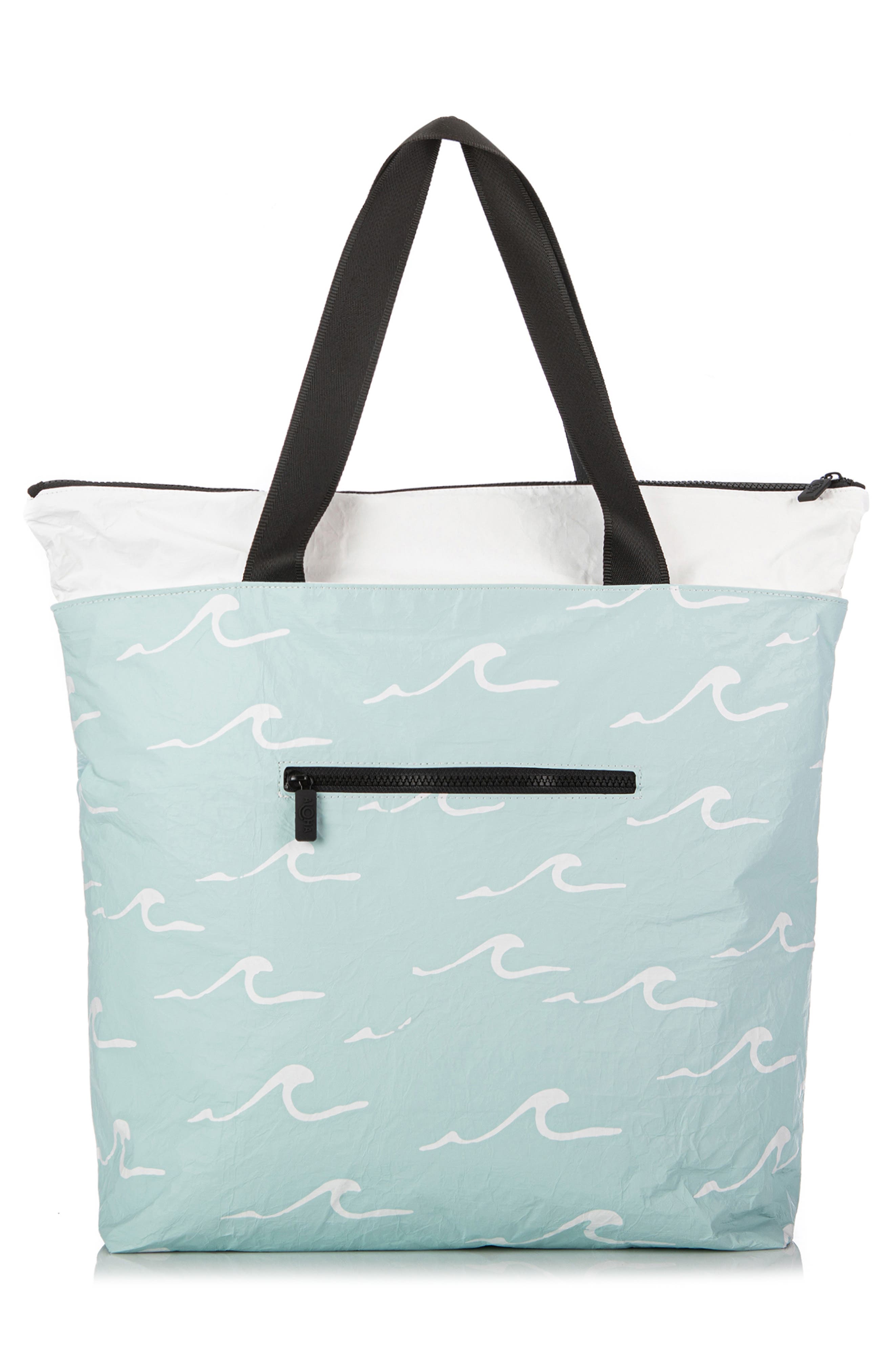 Aloha Collection Day Tripper Seaside Water Resistant Tyvek<sup>®</sup> Tote, Alternate, color, White/ Lemu Blue