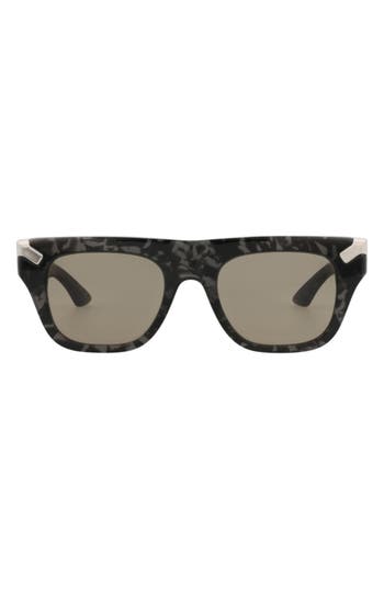 Alexander Mcqueen Mcqueen 51mm Square Sunglasses In Brown