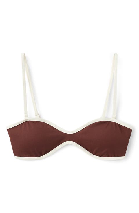Contrast Binding Bikini Top