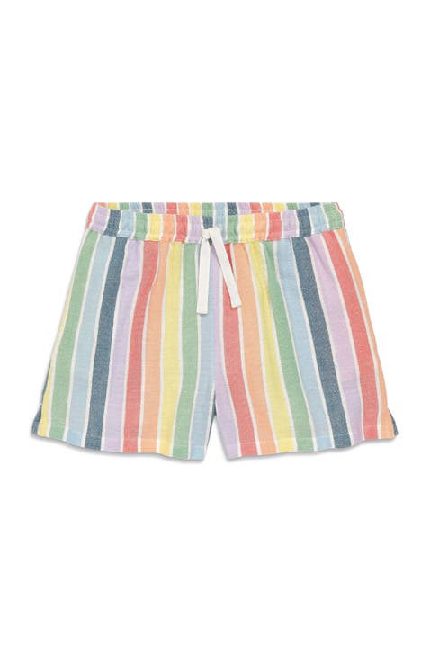 Kids Beach Short In Rainbow Stripe (Toddler, Little Kid, Big Kid)