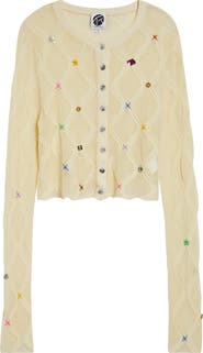 YanYan Cotton Lattice Stitch Cardigan