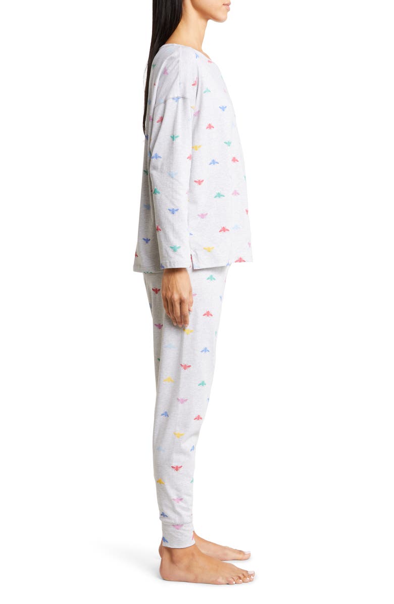 Joules Long Sleeve Stretch Cotton Jersey Pajamas, Alternate, color, 