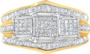 Haus of Brilliance 10KT Two-Toned Gold 1.00 cttw Diamond Ring