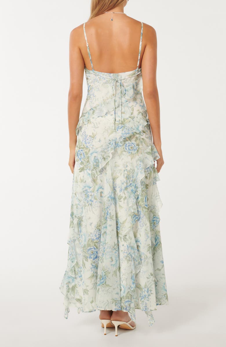 Ever New Poppy Floral Ruffle Maxi Dress, Alternate, color, 