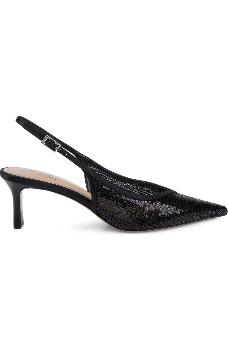 Jewel Badgley Mischka Zabelle Slingback Pump, Alternate, color, Black Satin