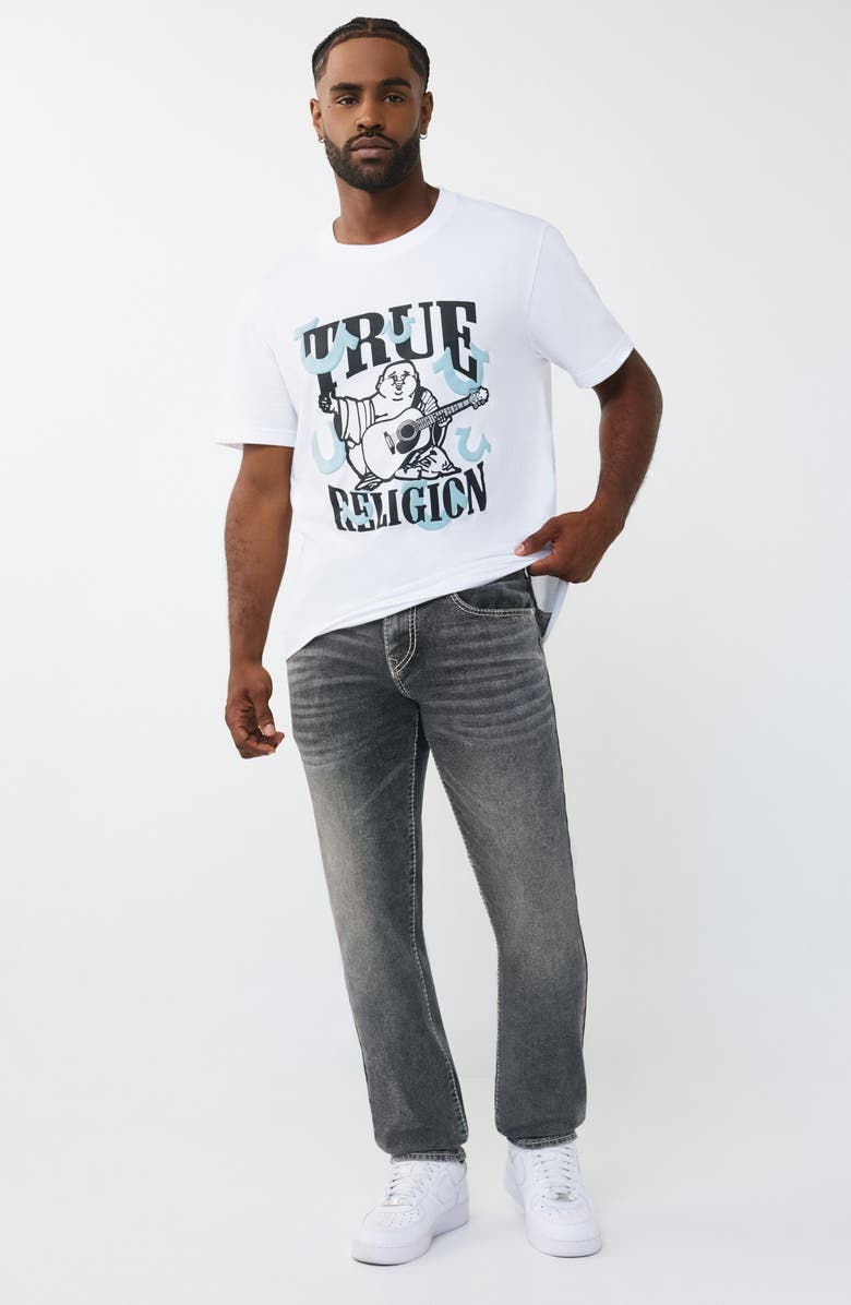 True Religion Geno Big T Flap Pocket Slim Fit Jeans, Alternate, color, Grey Phantom Wash