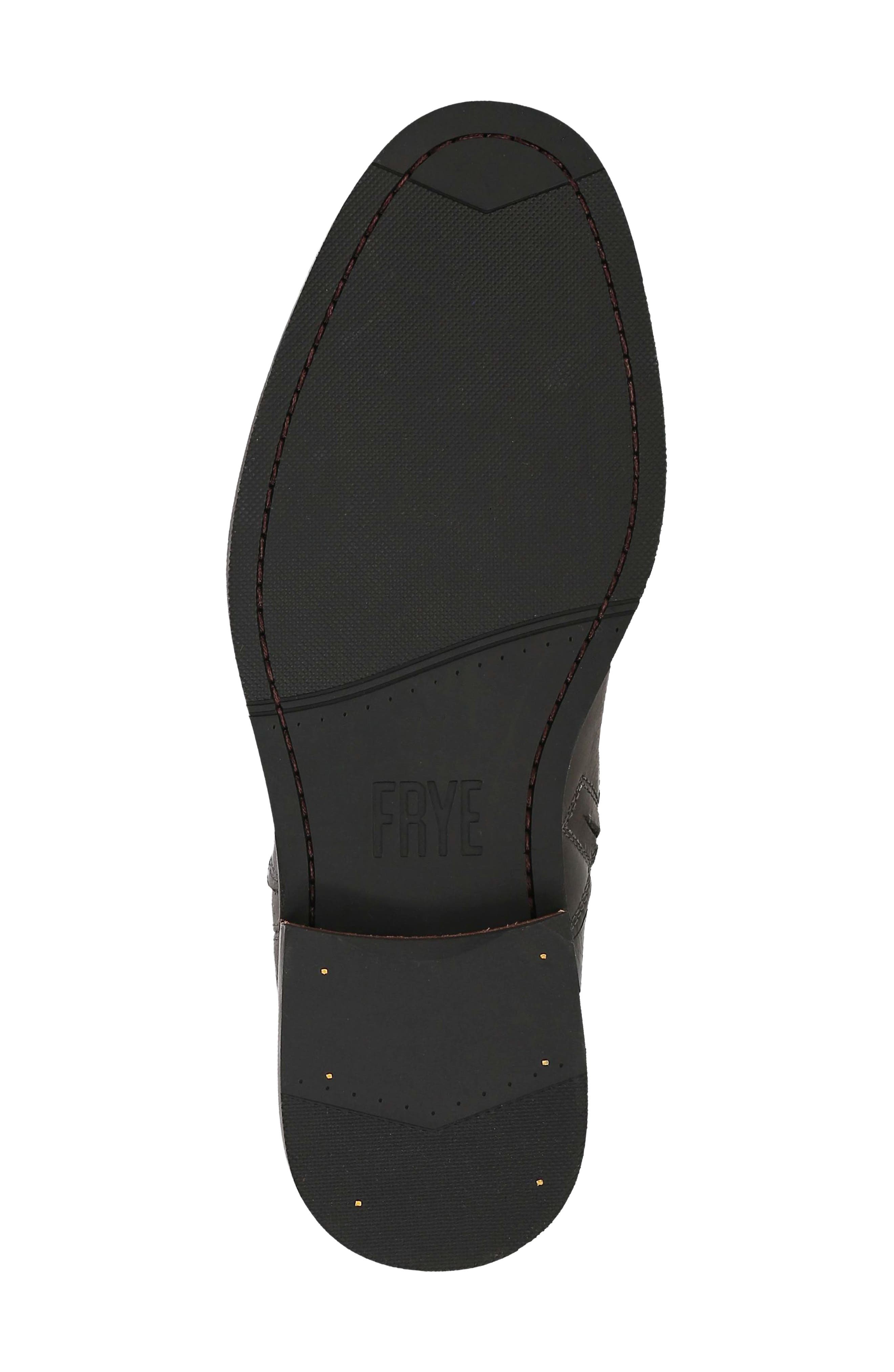 Paul Inside Zip Leather Boot, Alternate, color, GRANITE