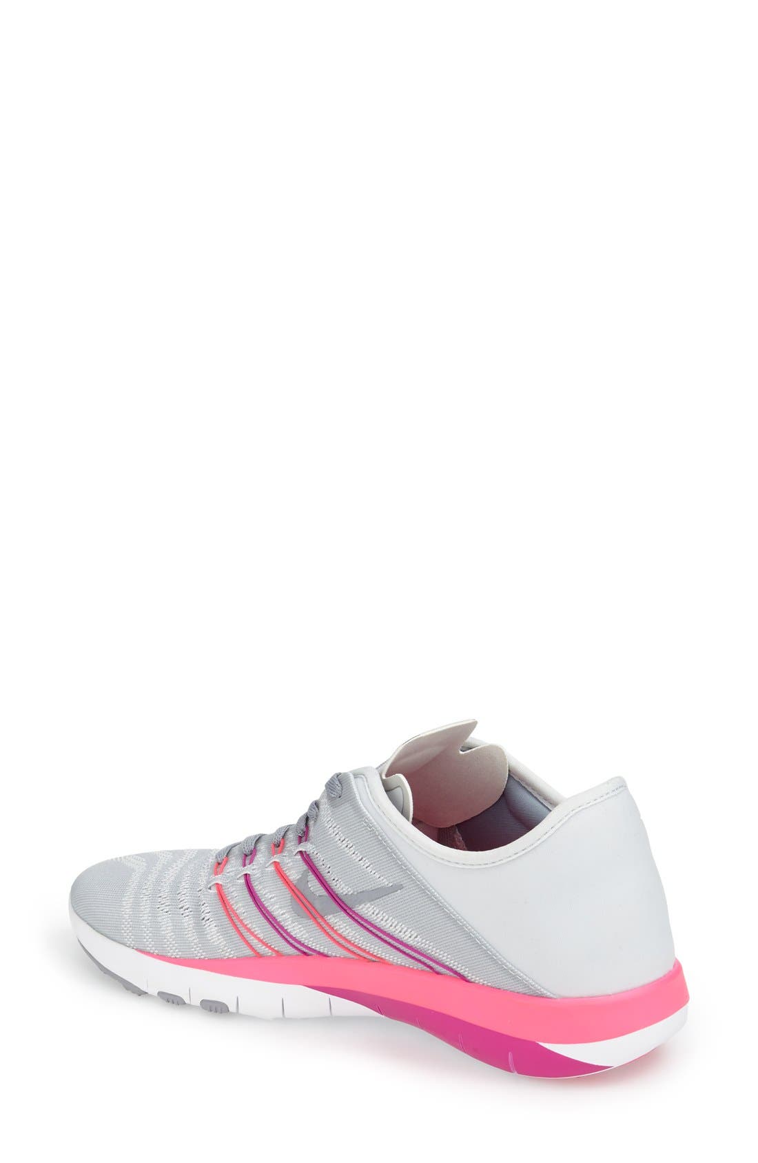 Free TR Fit 6 Training Shoe, Alternate, color, WOLF GREY/ PINK