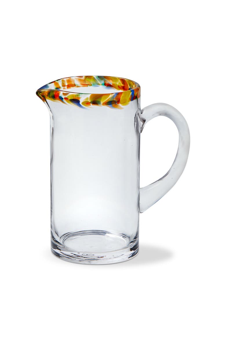 Kaleidoscope Pitcher Multi Glass Summer, Main, color, Clear