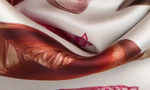 Echo Sea Treasures Silk Twill Scarf In Cream