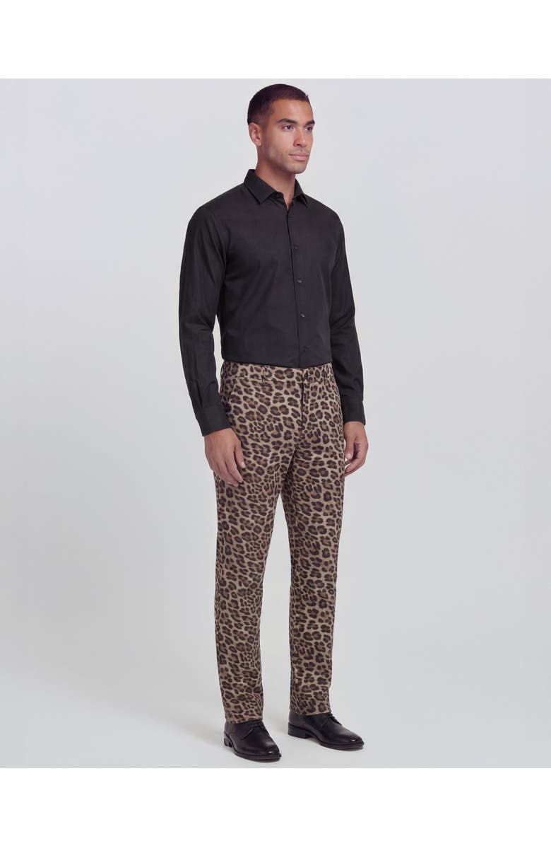 Lords of Harlech Leopard Mens Tailored Pant, Alternate, color, Leopard Brown