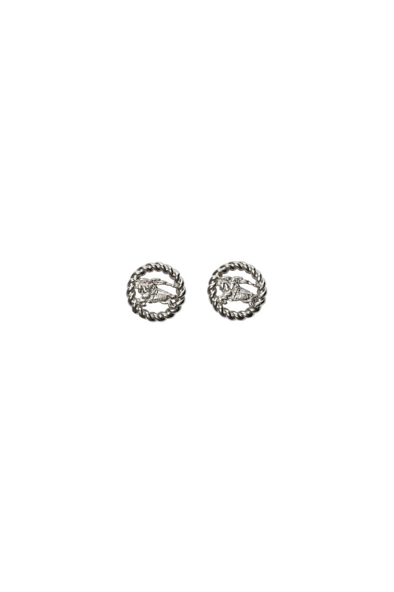 Knight Stud Earrings, Main, color, Silver