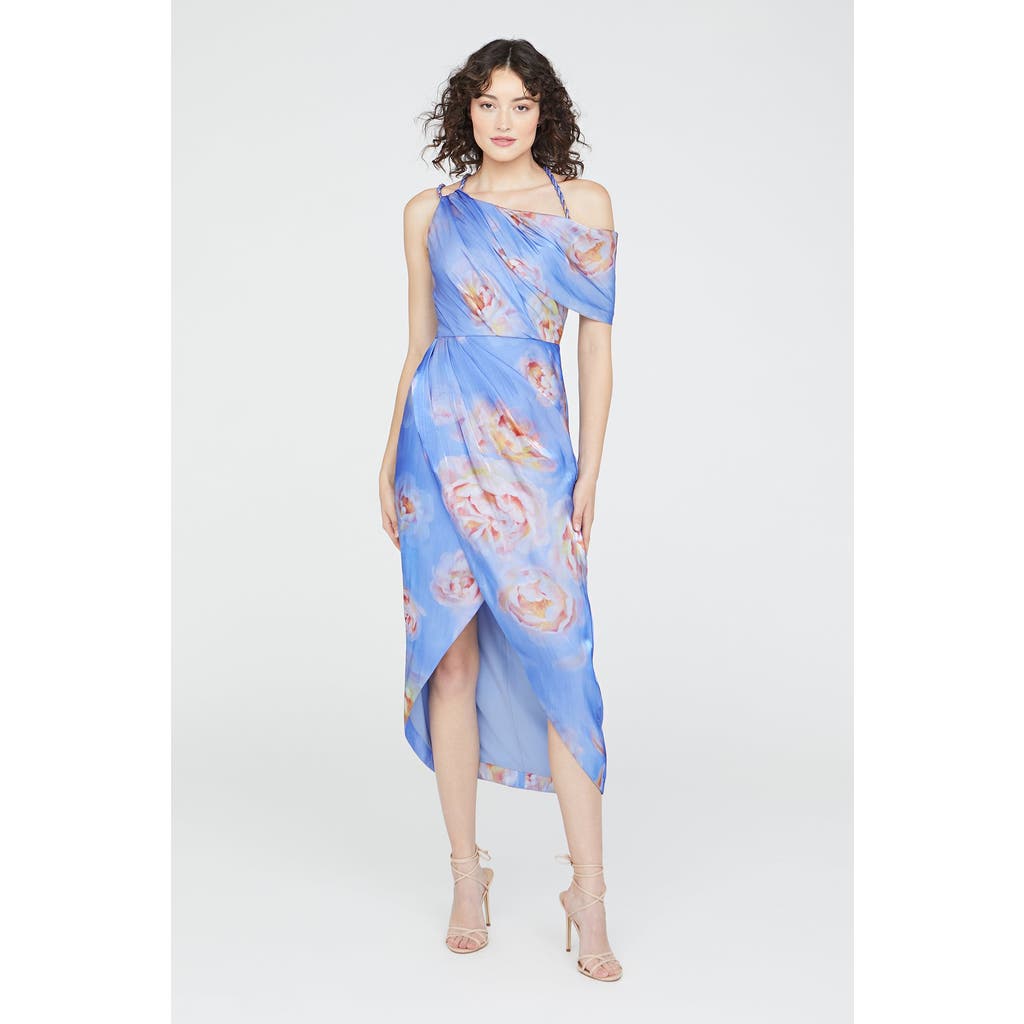 Theia Yannah Wrap Cocktail Dress