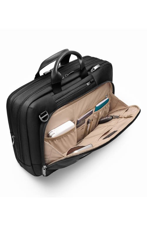 Briggs & Riley Large Expandable Brief In Black