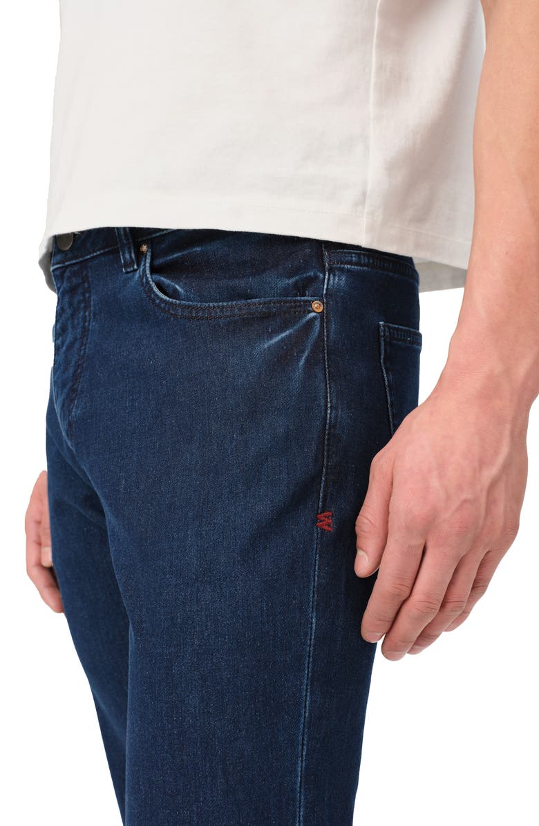 WARP+WEFT Ams Stretch Slim Fit Straight Leg Jeans, Alternate, color, Tonal Midnight