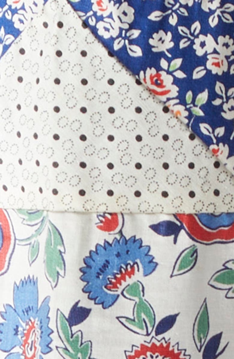 Bode Thistle Star Long Sleeve Camp Shirt, Alternate, color, 