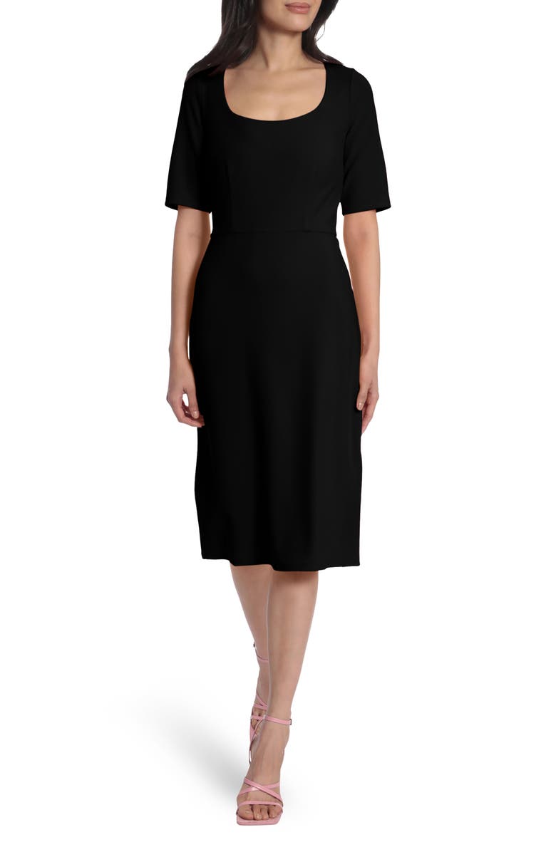 Maggy London Scoop Neck Sheath Dress, Main, color, 