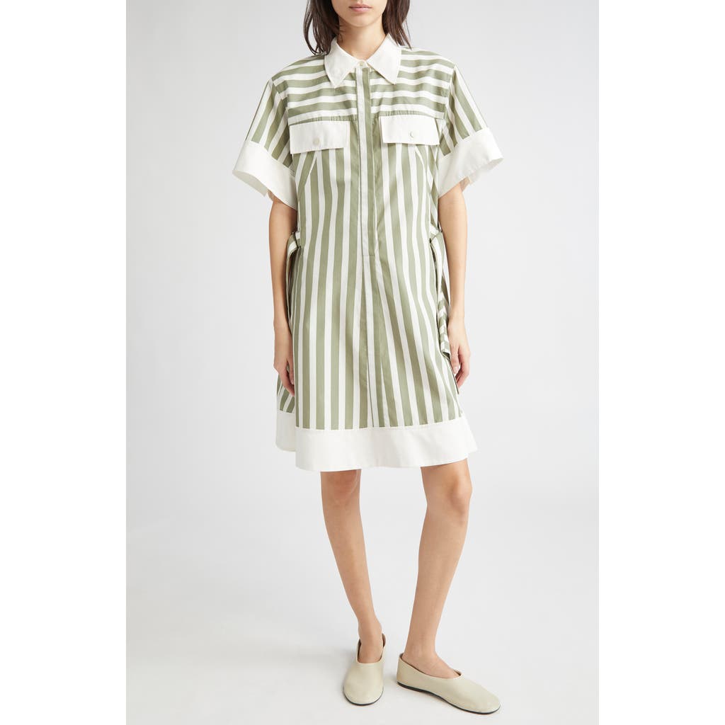 3.1 Phillip Lim Stripe Short-sleeve Shirt Dress