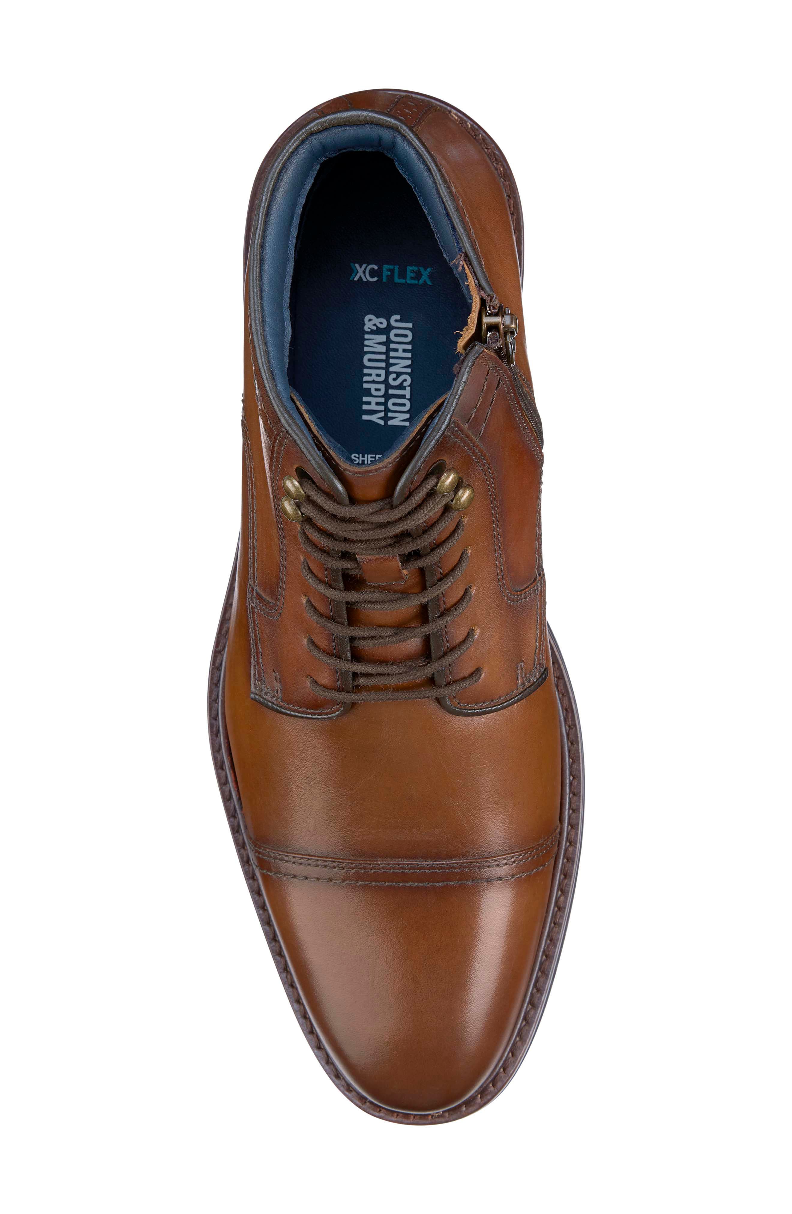 Johnston & Murphy Raleigh XC Flex Cap Toe Boot, Alternate, color, Tan