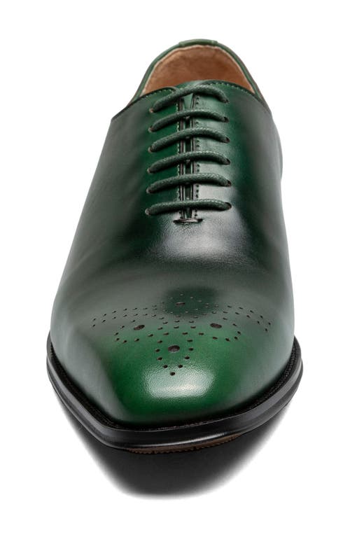 Stacy Adams Hallquist Embellished Toe Wholecut Shoe In Green