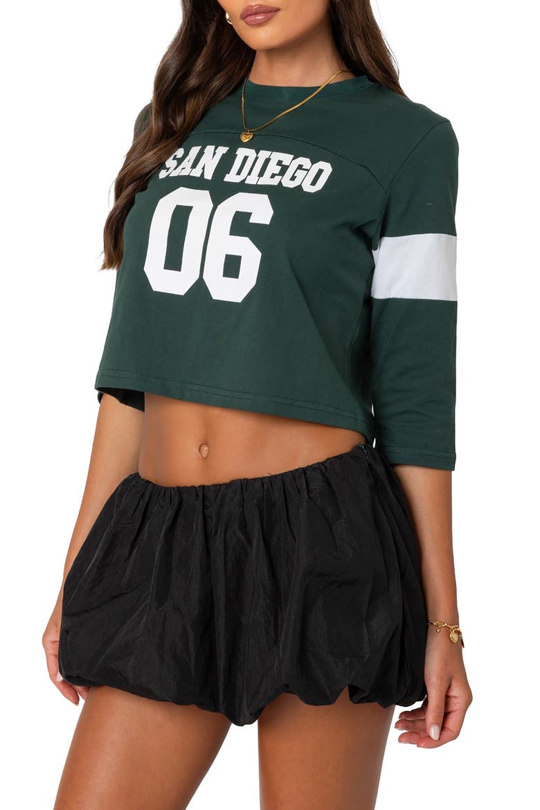 San Diego Football Cotton Crop Graphic T-Shirt, Alternate, color, DARK-GREEN