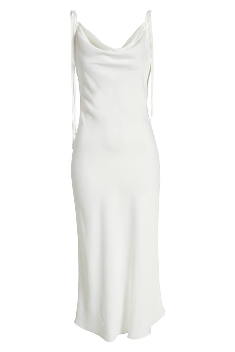 The Beverly Cowl Neck Midi Dress, Alternate, color, IVORY