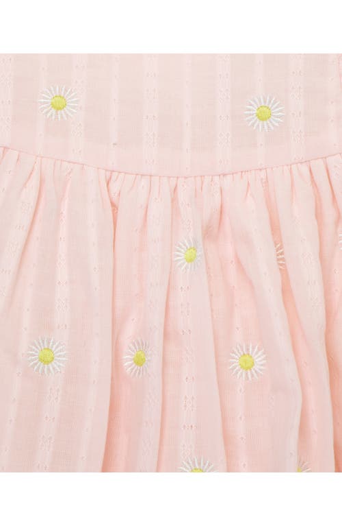 LITTLE ME LITTLE ME DAISY EMBROIDERED EYELET SUNDRESS & BLOOMERS SET