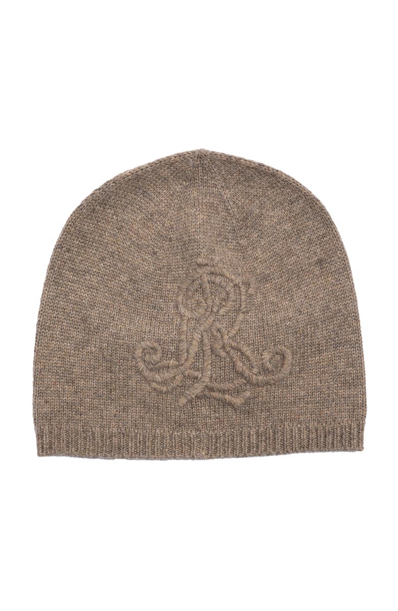 ZZDNU Lauren Ralplh Lauren Embroidered Logo Hat, Main, color, Dark Taupe Htr