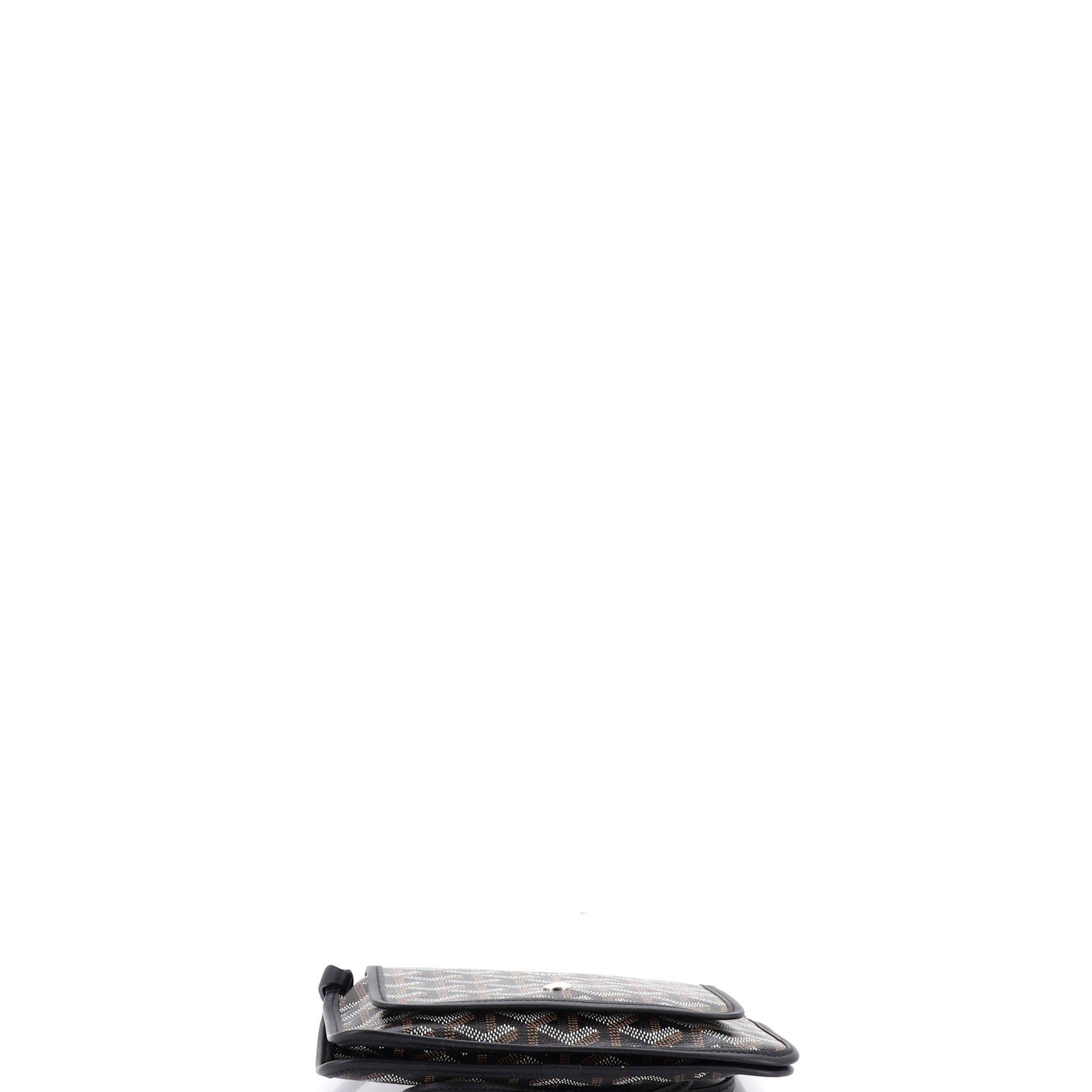 Pre-Owned Goyard Plumet Clutch Wallet Coated Canvas, Alternate, color, Black