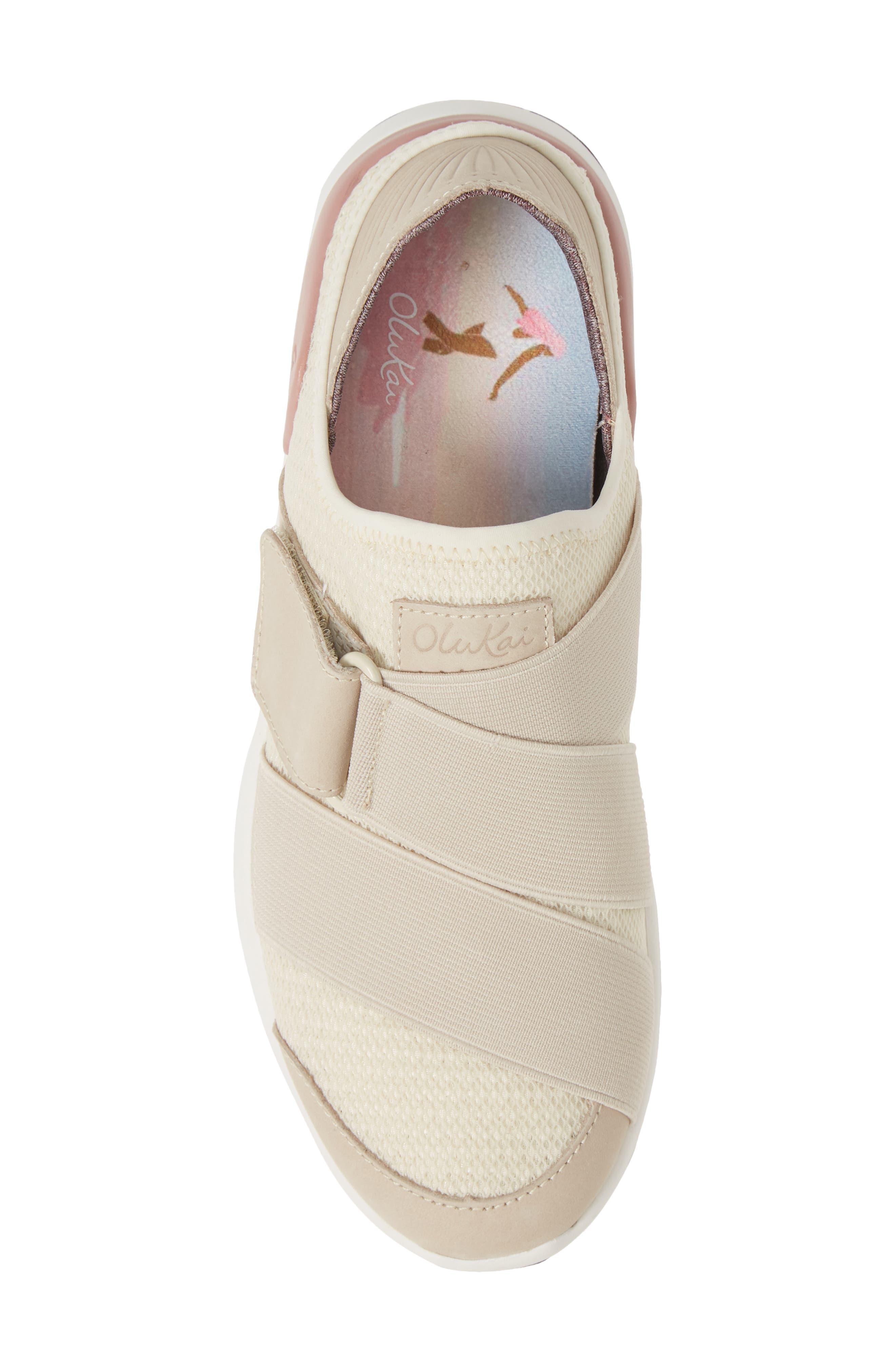 Mikilua Kakoo Slip-On Sneaker, Alternate, color, BONE FABRIC