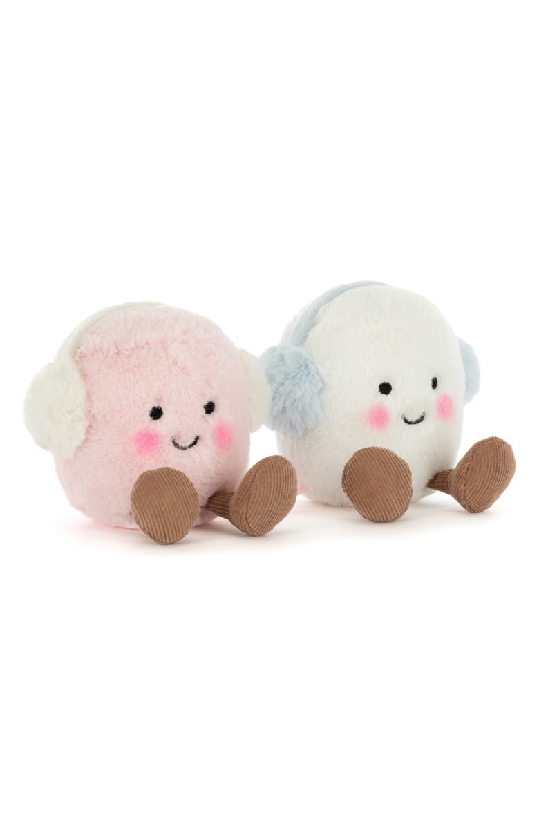 Jellycat Set of 2 Amuseables Toastie Marshmallow Plush Toys, Main, color,