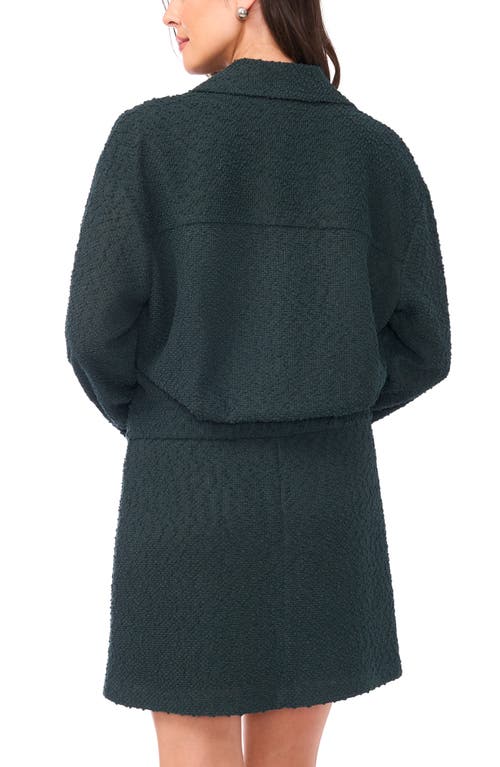Vince Camuto Tweed Jacket In Green