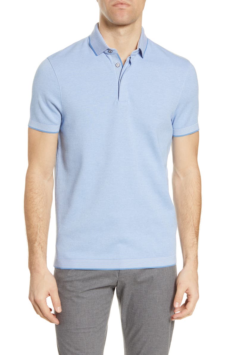 Ted Baker London Lateone Slim Fit Short Sleeve Polo, Main, color,