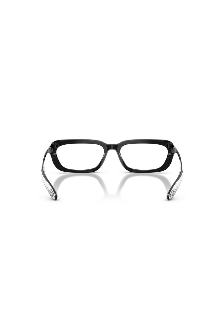 54mm Rectangle optical glasses, Alternate, color, Black