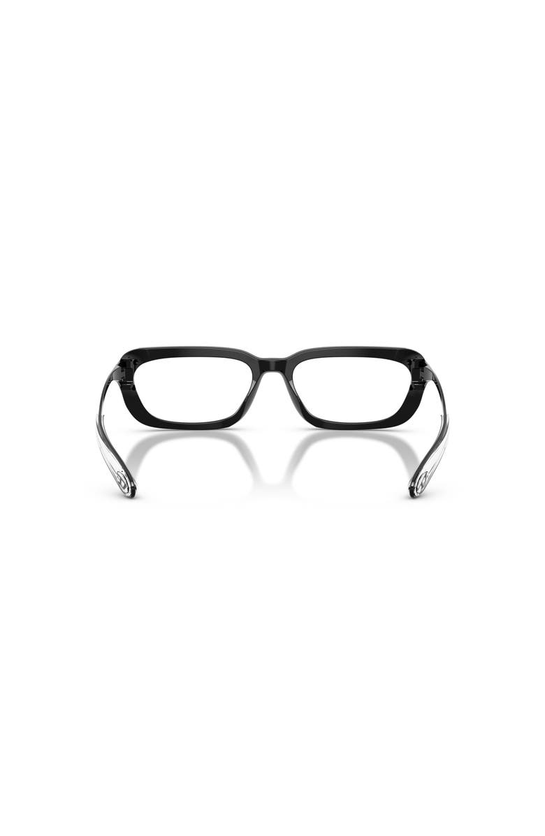 DIESEL<sup>®</sup> 54mm Rectangle optical glasses, Alternate, color, Black
