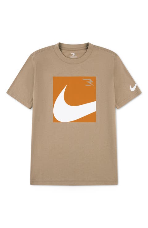 Kids' Boxed Swoosh Tee (Big Kid)