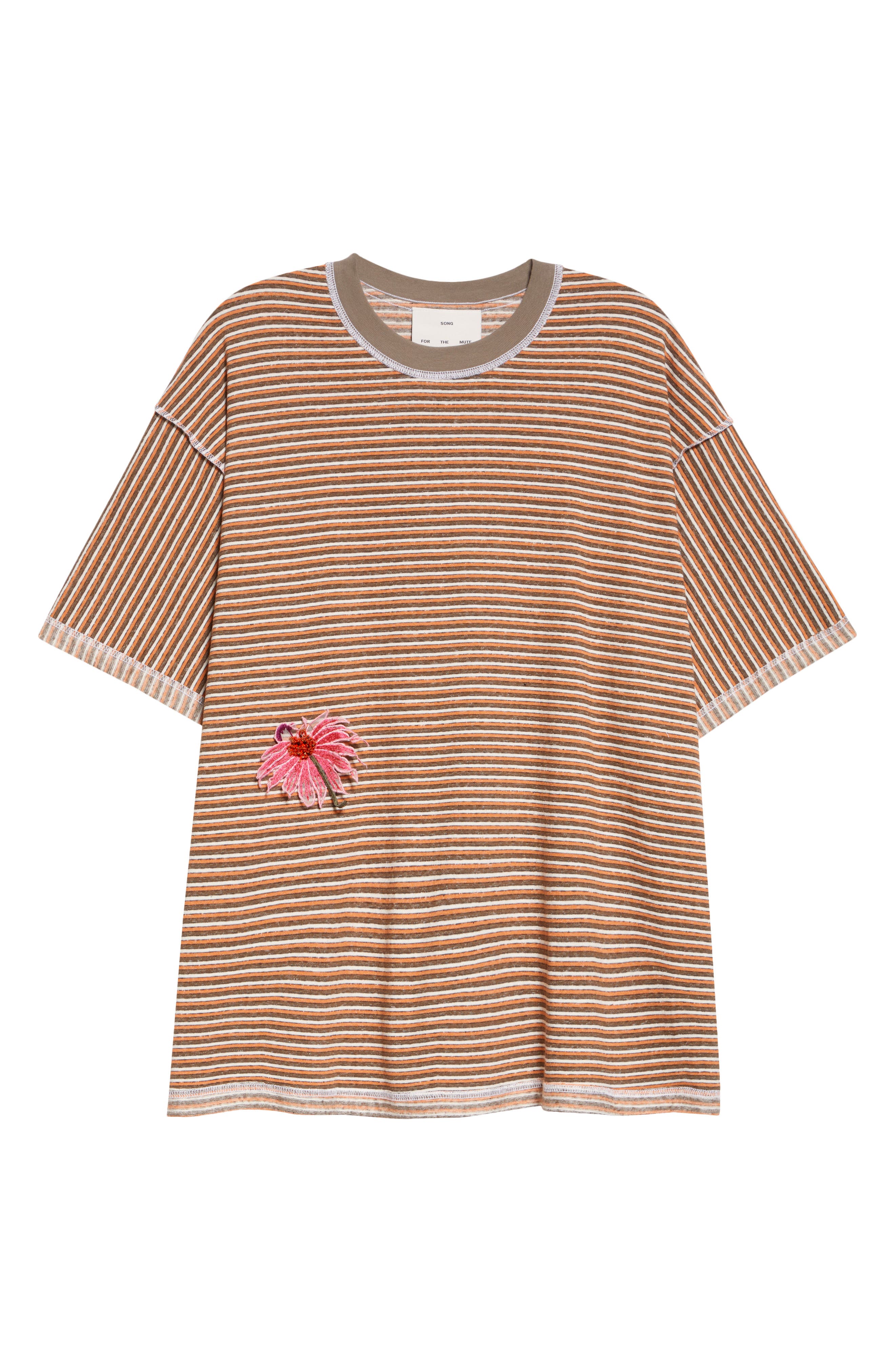 SONG FOR THE MUTE Flower Appliqué Gym T-Shirt (Men) | Nordstrom