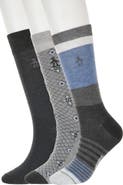 Original Penguin Kerwin Medallion Assorted 3-Pack Crew Socks