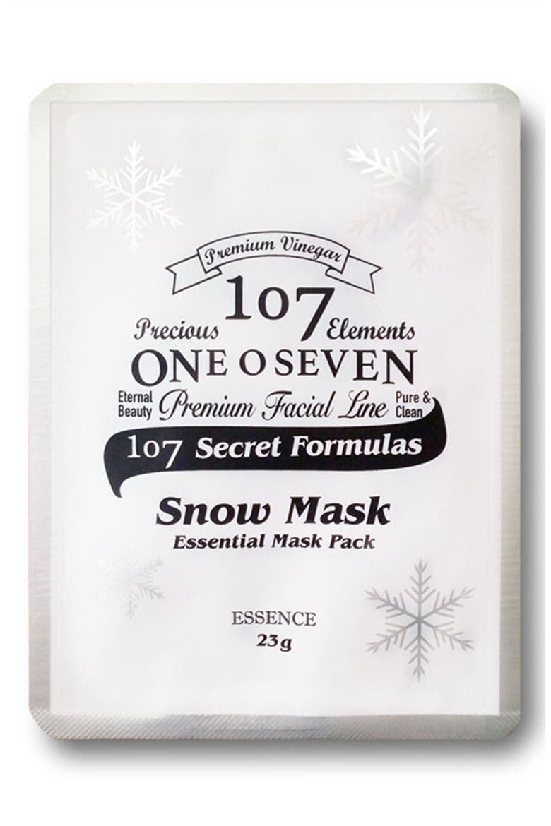 Set of 8 Snow Sheet Masks, Main, color, NONE