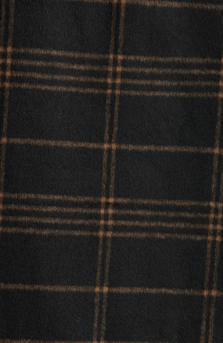 Open Edit Plaid Flannel Zip-Up Shirt Jacket, Alternate, color, 