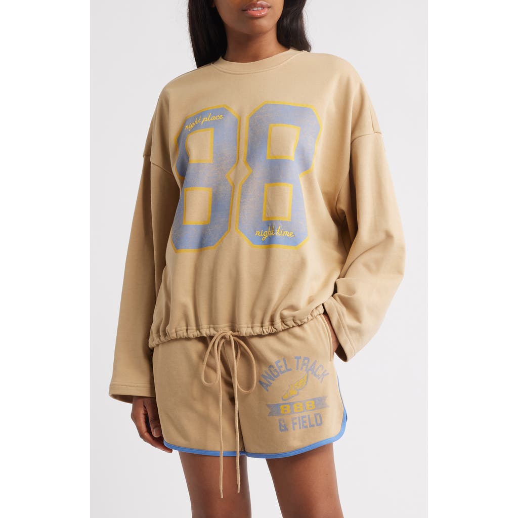 THE MAYFAIR GROUP Angel Track Sweatshirt in Tan  product