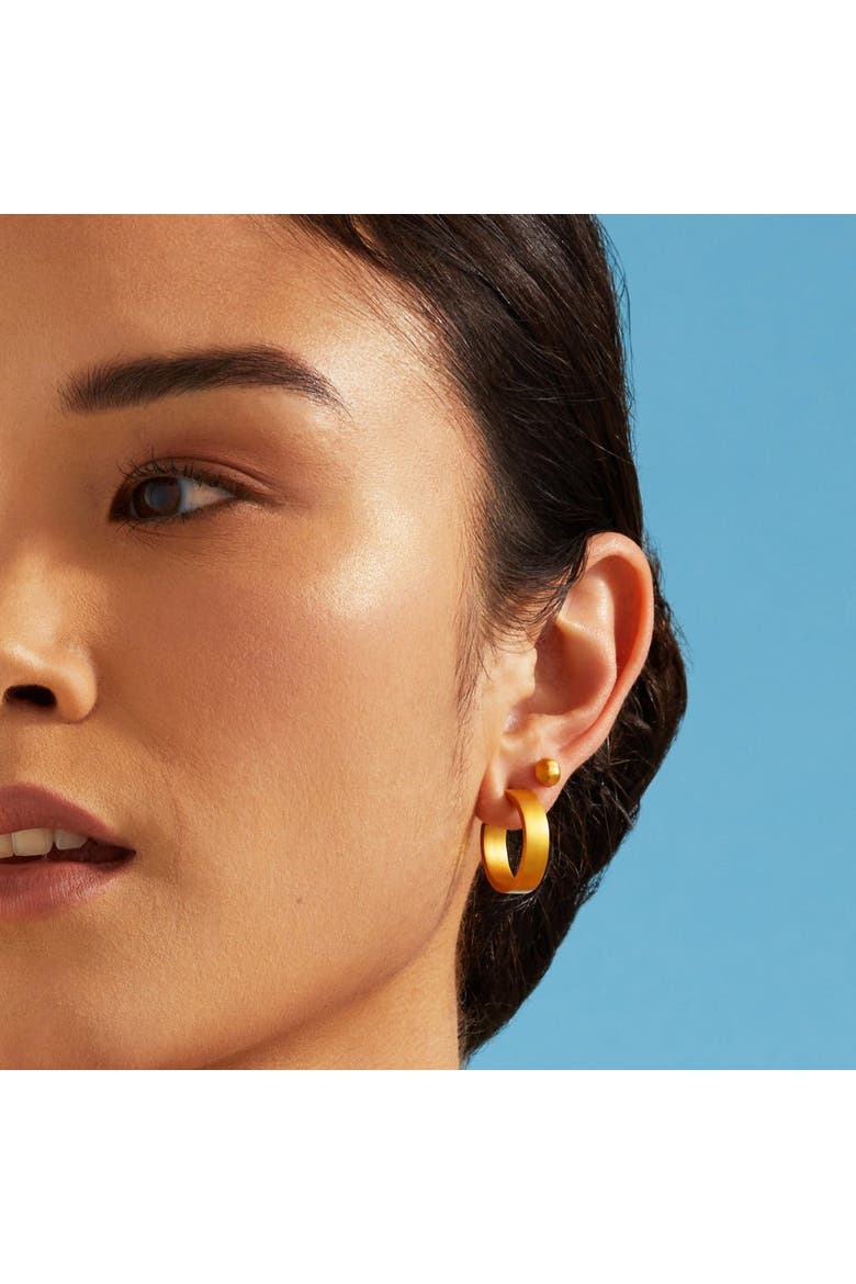 Circle Stud Earrings, Alternate, color, Gold 9k