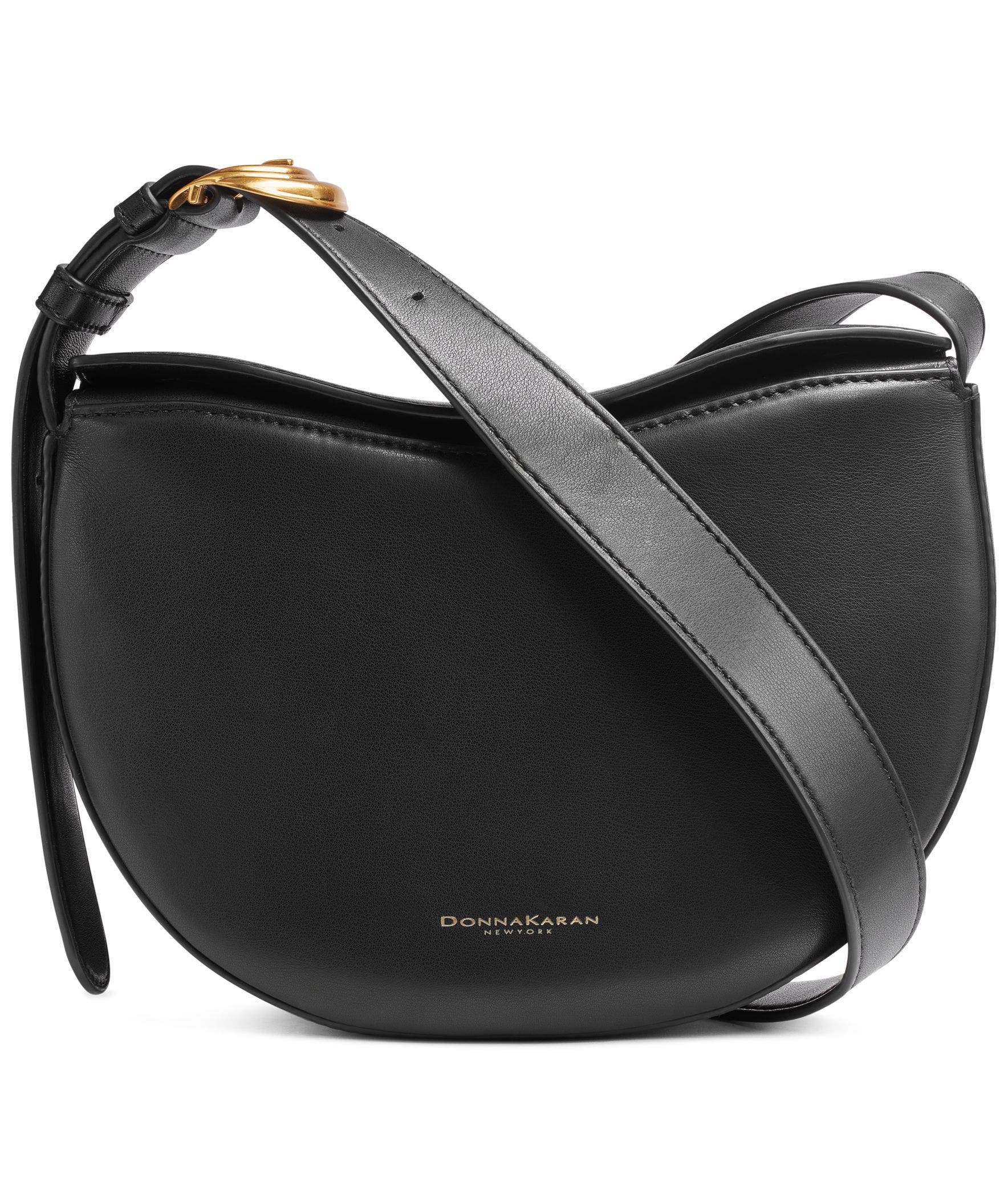 Donna Karan New York Valley Stream Crossbody, Main, color, Black/Gold