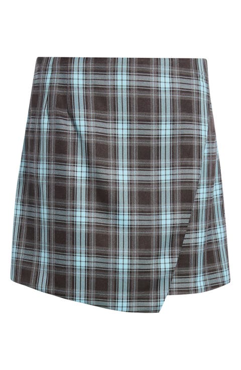 Kelly Faux Wrap Miniskirt