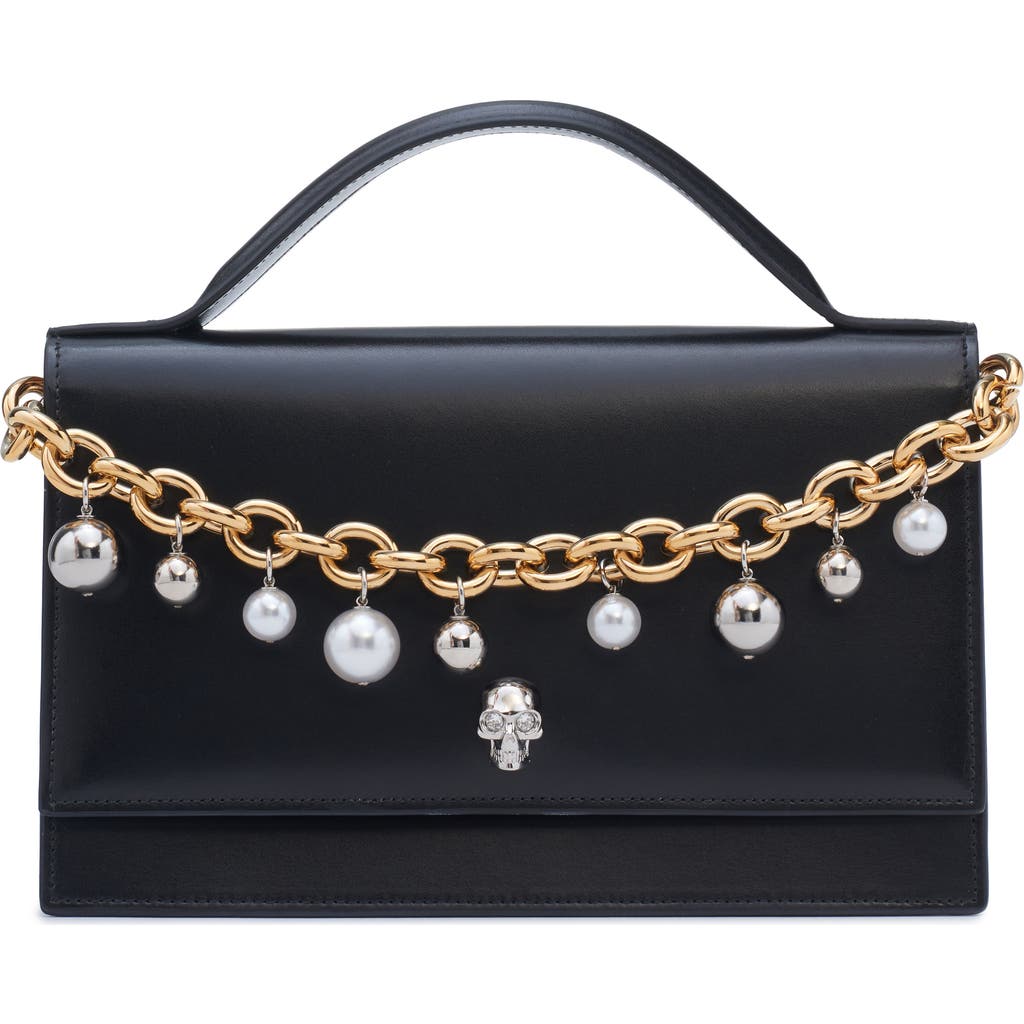 Alexander Mcqueen Mcqueen Medium Skull Chain Detail Leather Handbag In Multi