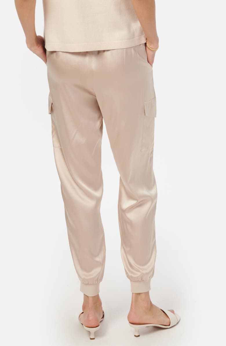CAMI NYC Elsie Stretch Silk Joggers, Alternate, color,
