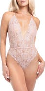In Bloom by Jonquil Rosalie Lace Thong Teddy