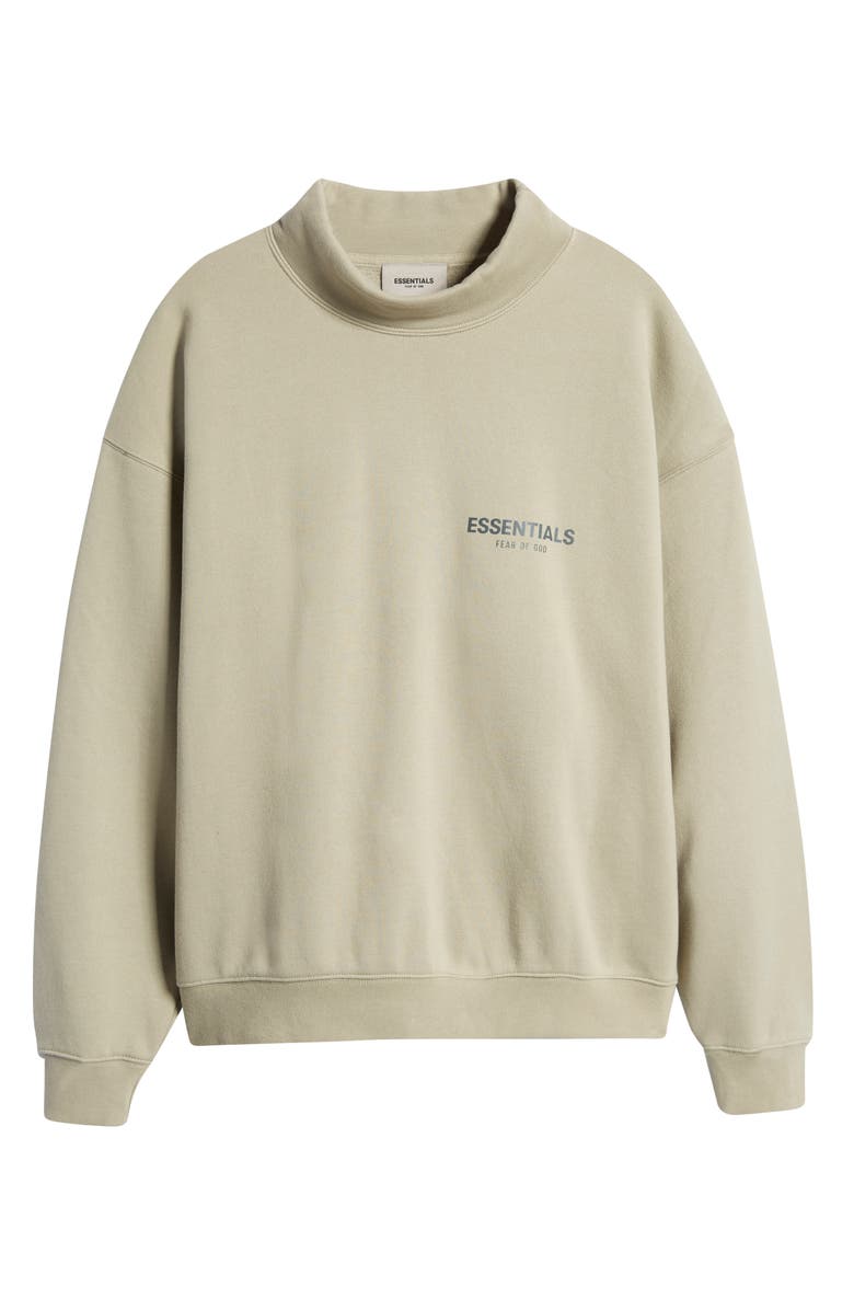 Fear of God Essentials Mock Neck Logo Sweatshirt, Alternate, color, 